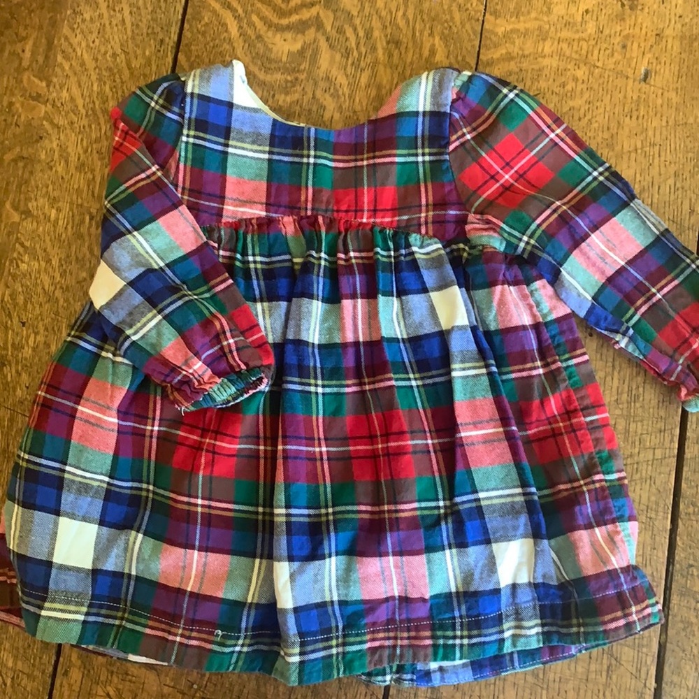 Baby Gap girls plaid flannel dress